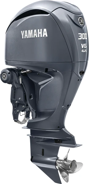 Yamaha F300USB Outboard - 30-Inch Shaft | DEC (Digital Electronic Control) | Electric Start | Power Trim & Tilt | Pearl White