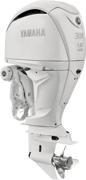 Yamaha F300USB2 Outboard - 30-Inch Shaft | DEC (Digital Electronic Control) | Electric Start | Power Trim & Tilt | Pearl White
